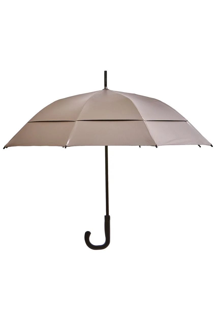 48 Inch Calotta Fashion Umbrella | Gold/Aqua Metallic - Image 3