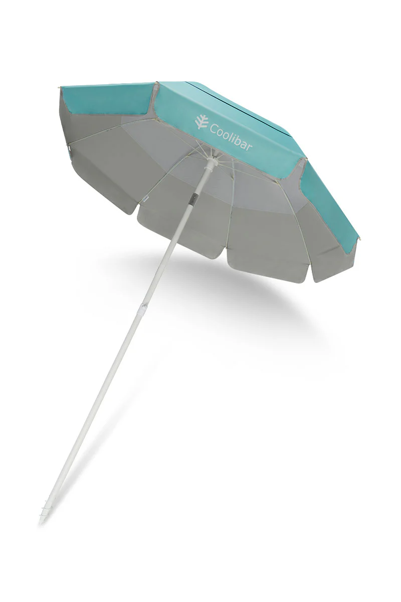 6 Foot Intego Beach Umbrella | Coolibar Blue - Image 2