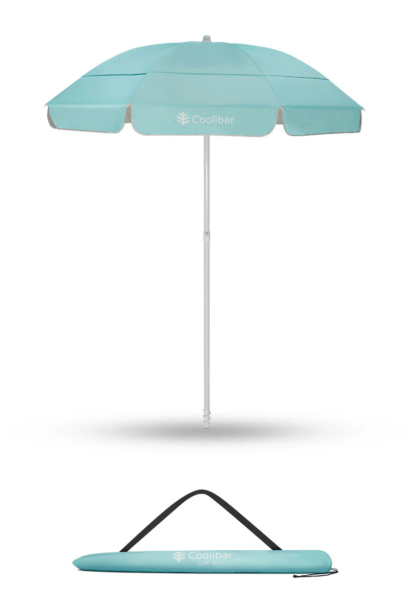 6 Foot Intego Beach Umbrella | Coolibar Blue - Image 3