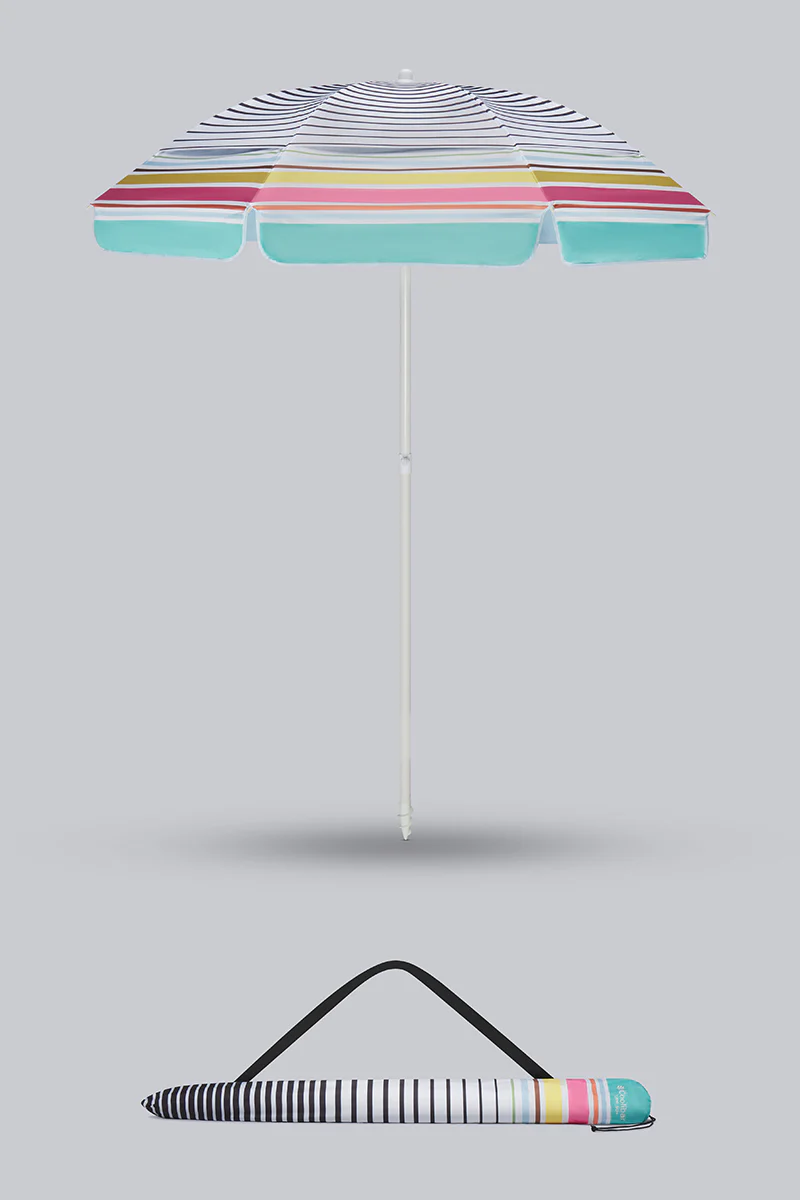 6 Foot Intego Beach Umbrella | Multicolor