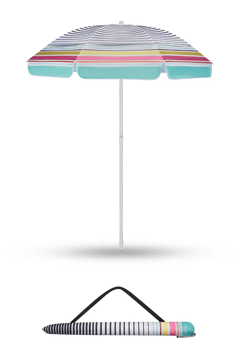 6 Foot Intego Beach Umbrella | Multicolor - Image 3
