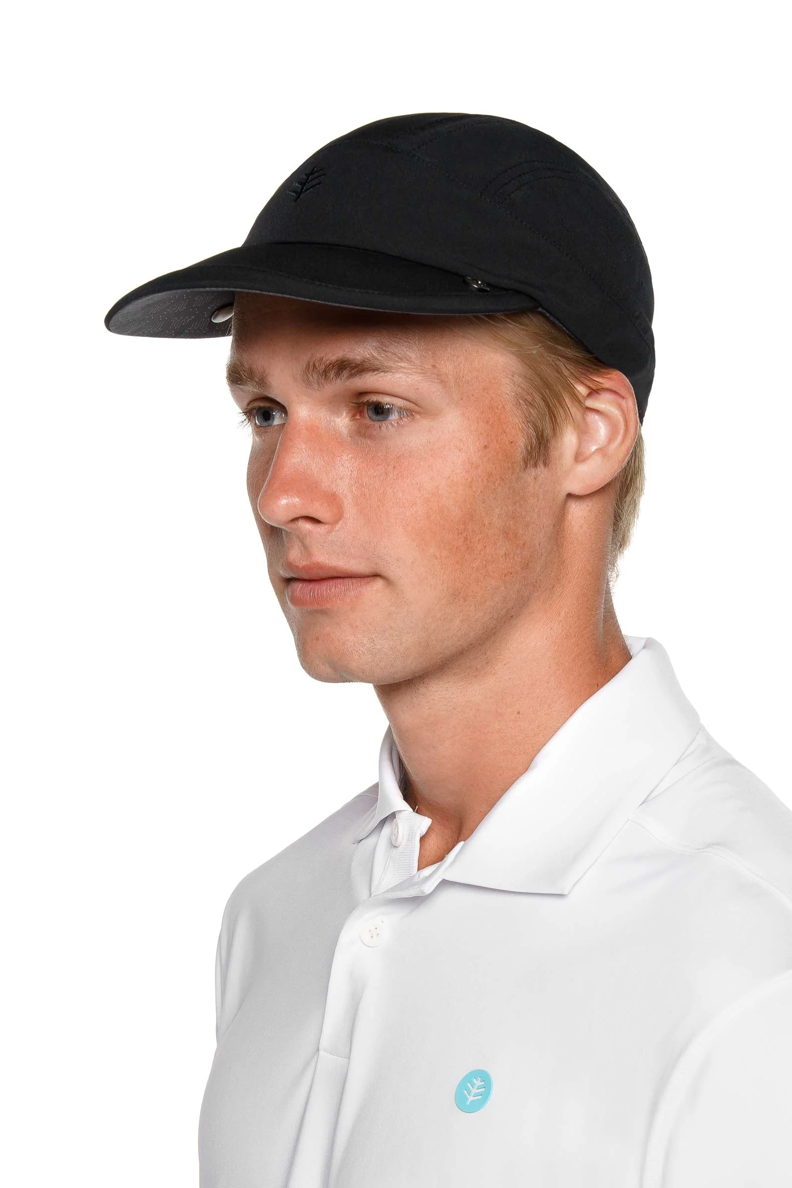 Agility Sports Cap with Removable Neck Drape | Black - Image 3