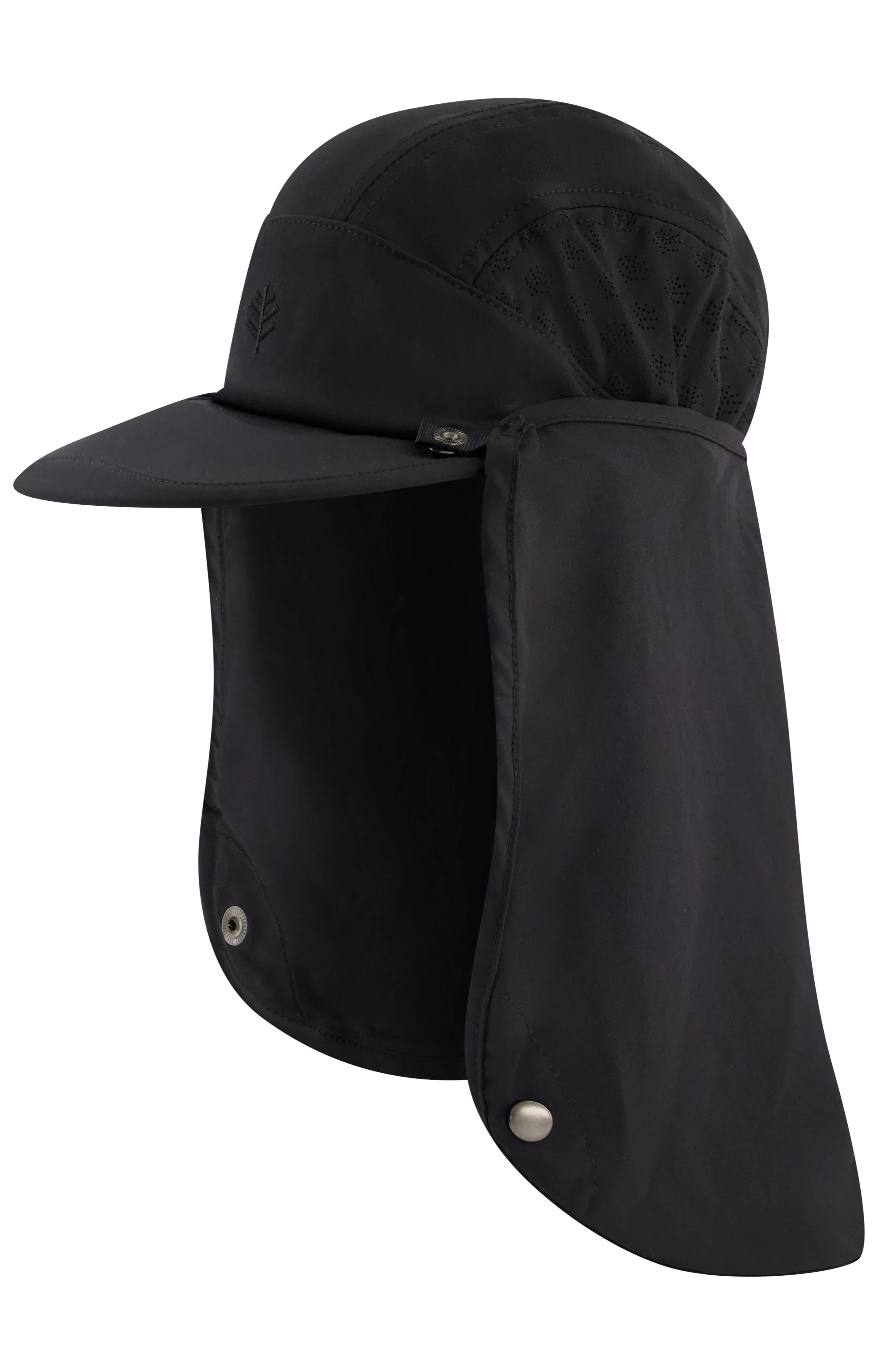 Agility Sports Cap with Removable Neck Drape | Black - Image 6