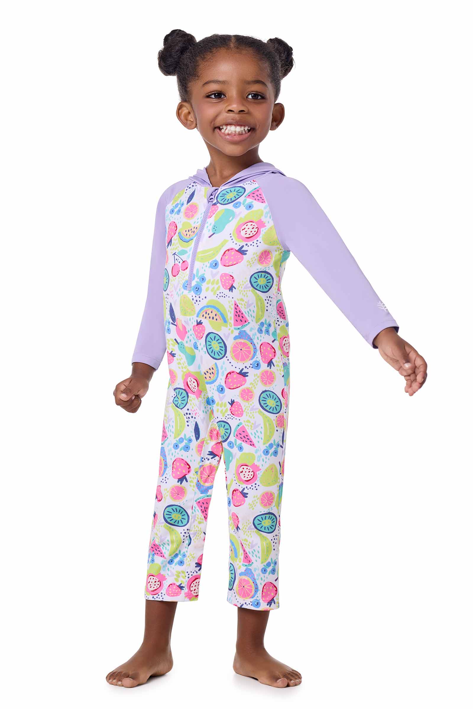 Baby Finn Full-Coverage Swimsuit | Lavendula Colorblock - Image 2