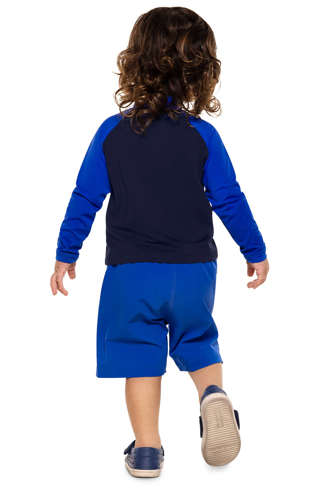 Baby Island Rash Guard Set | Navy Colorblock - Image 3