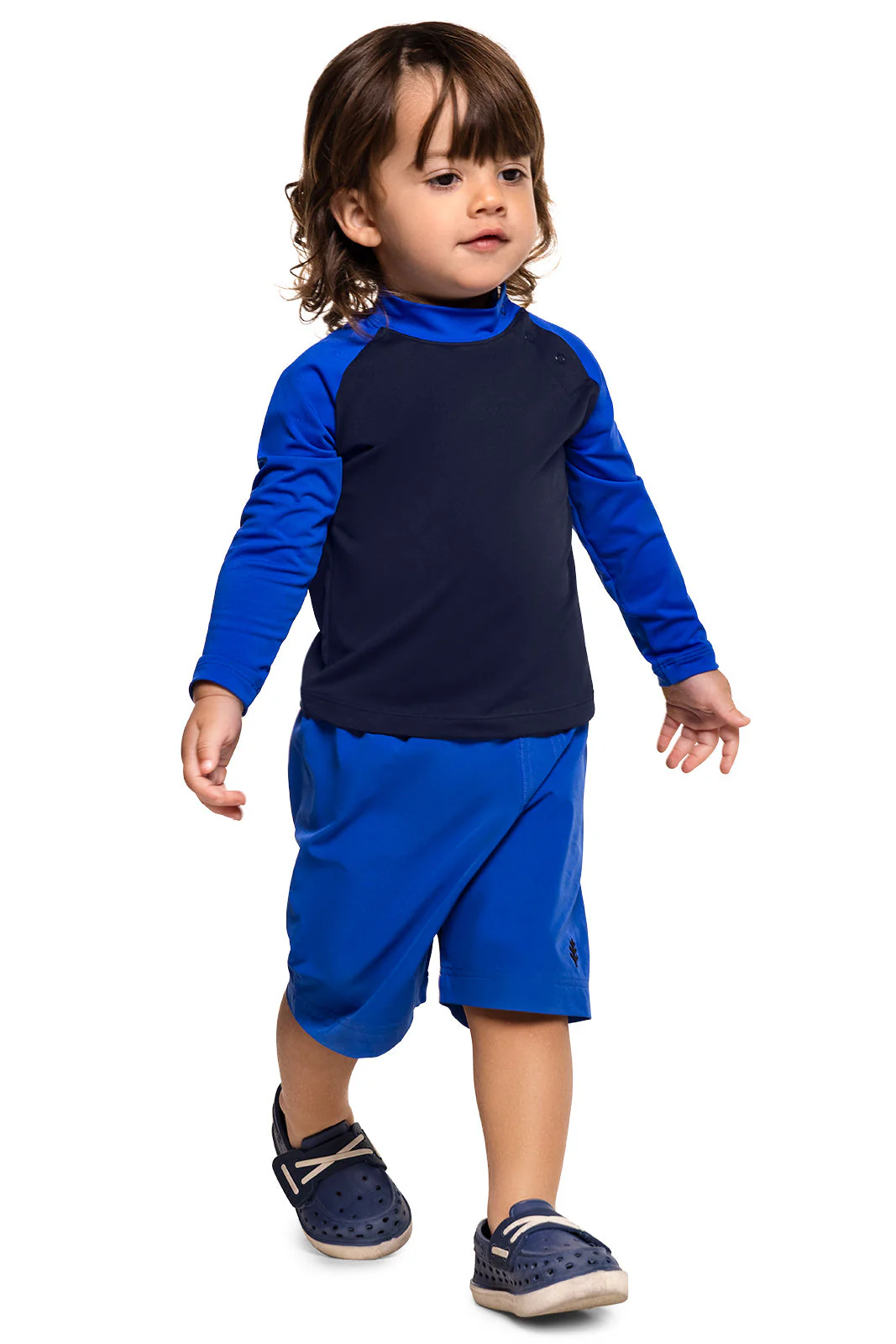Baby Island Rash Guard Set | Navy Colorblock - Image 5