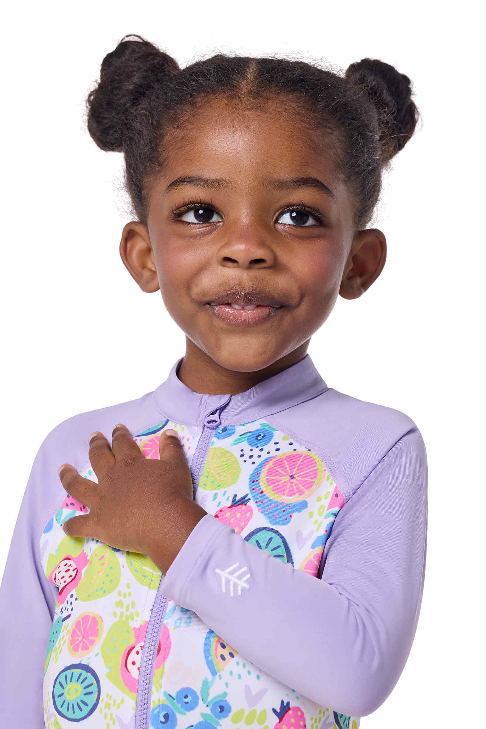 Baby Kohala Neck-To-Knee Swimsuit | Lavendula Colorblock - Image 4
