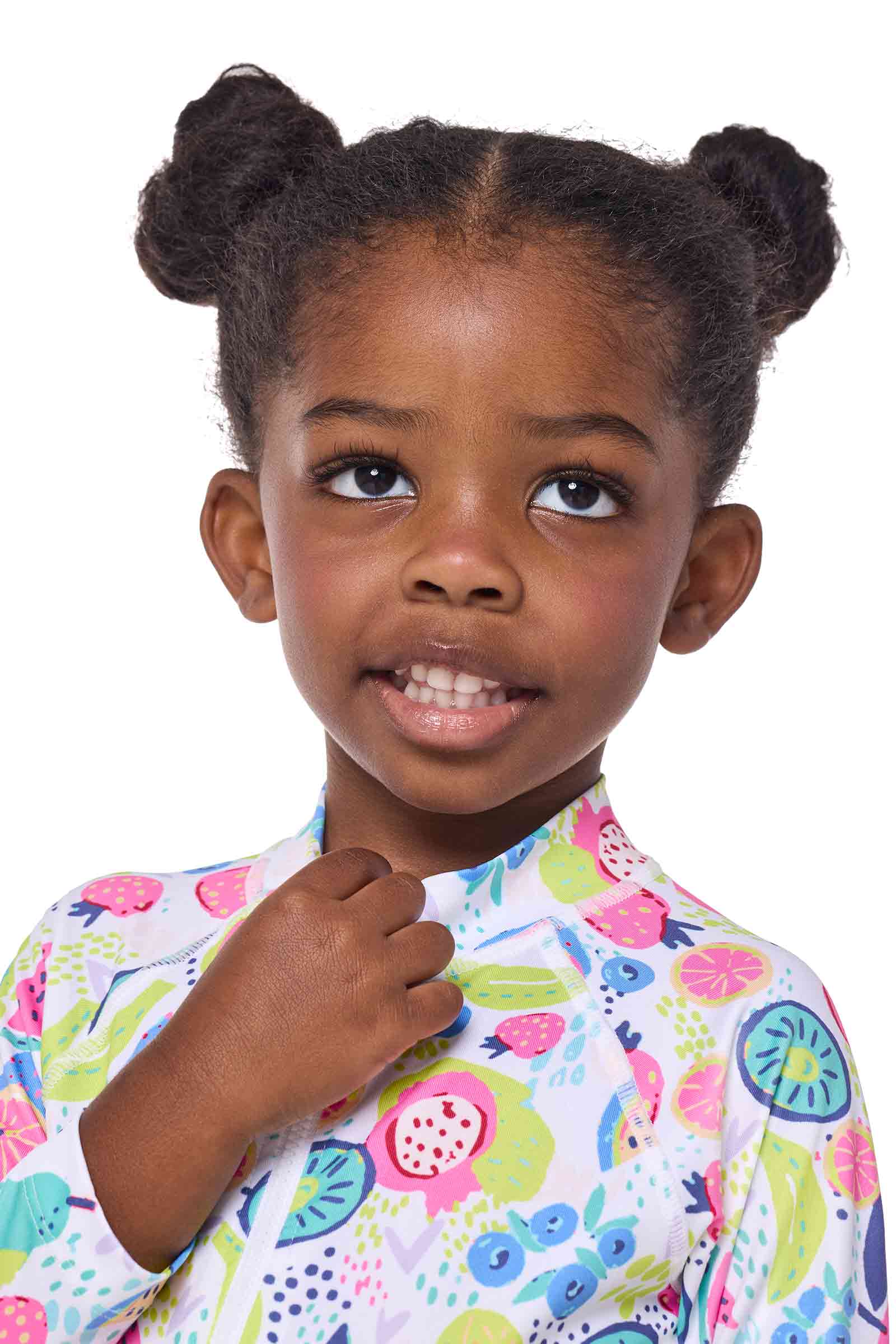 Girls Baby One-Piece Swimsuit | White - Image 4