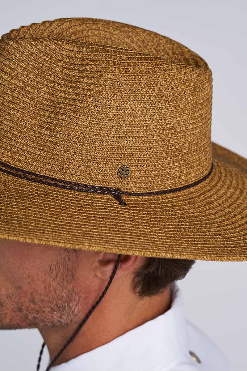 Comber Wide Brim Braided Sun Hat | Brown - Image 7