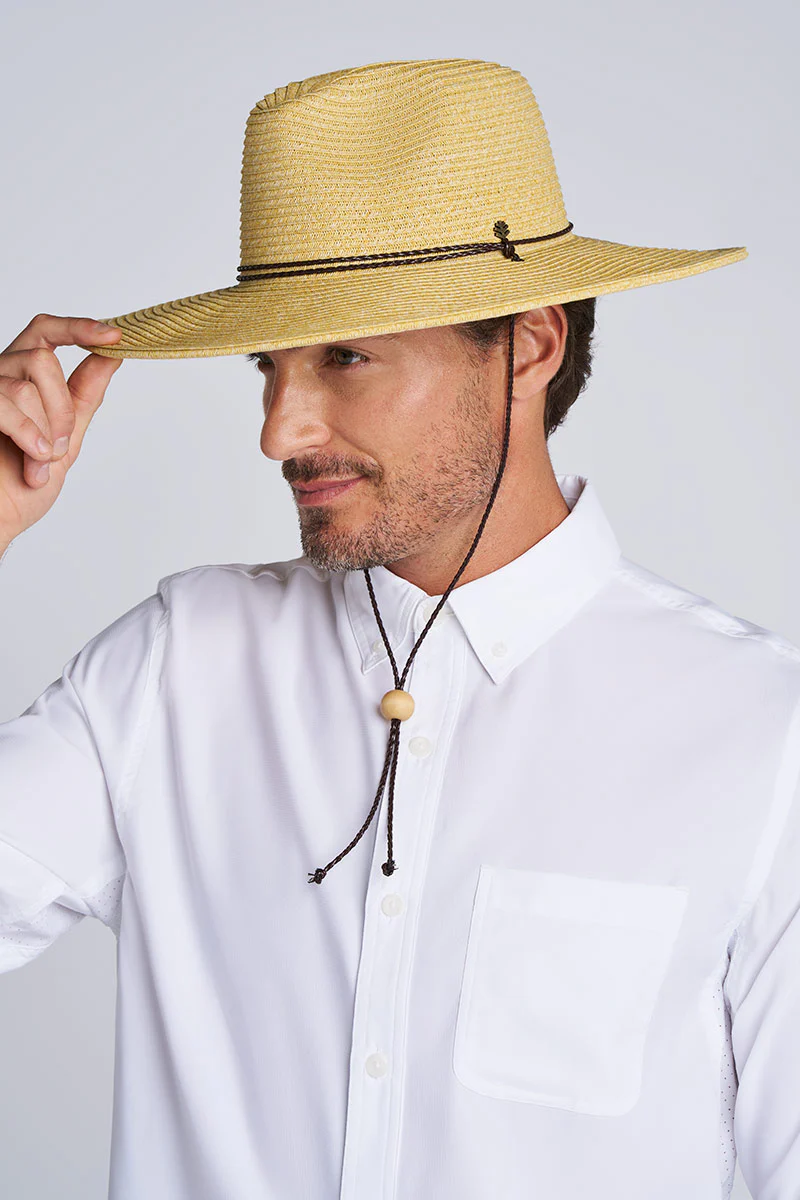 Comber Wide Brim Braided Sun Hat | Natural - Image 6