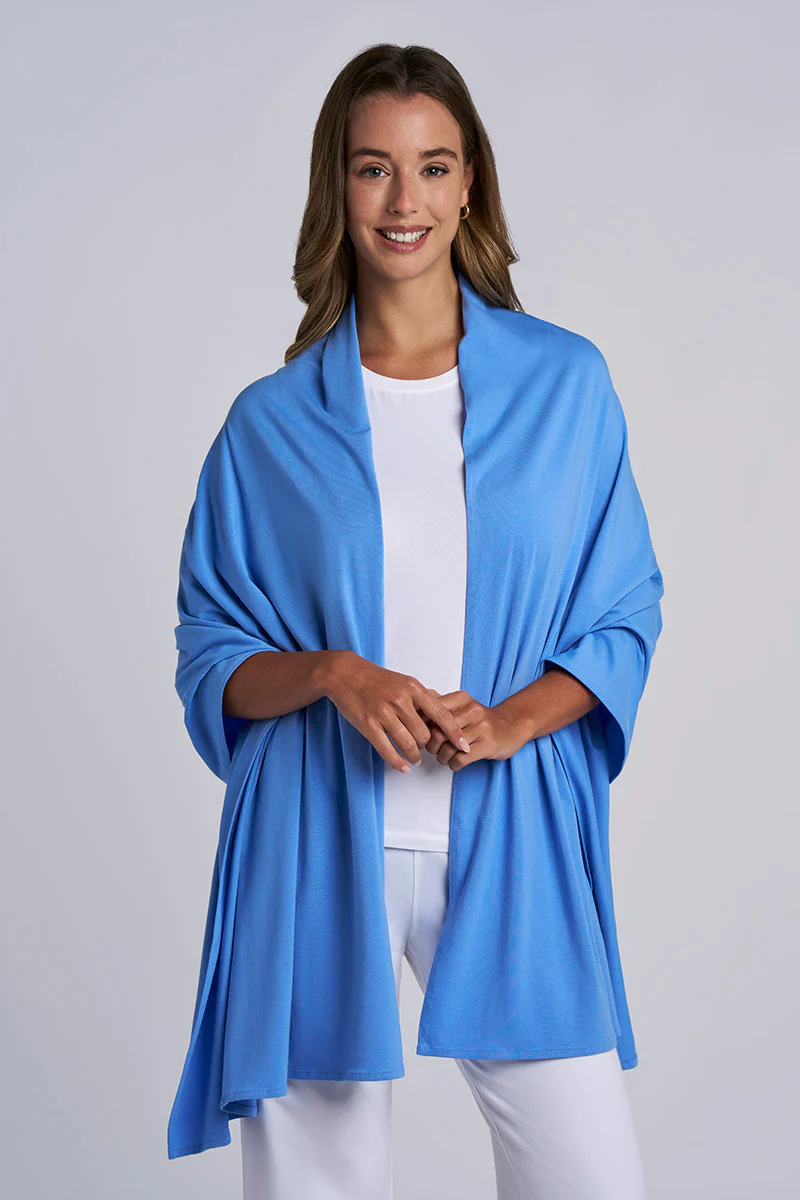 Women's Sanibel Everyday Beach Shawl | Bluebell - Image 2