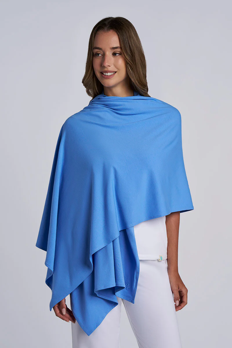 Women's Sanibel Everyday Beach Shawl | Bluebell - Image 4