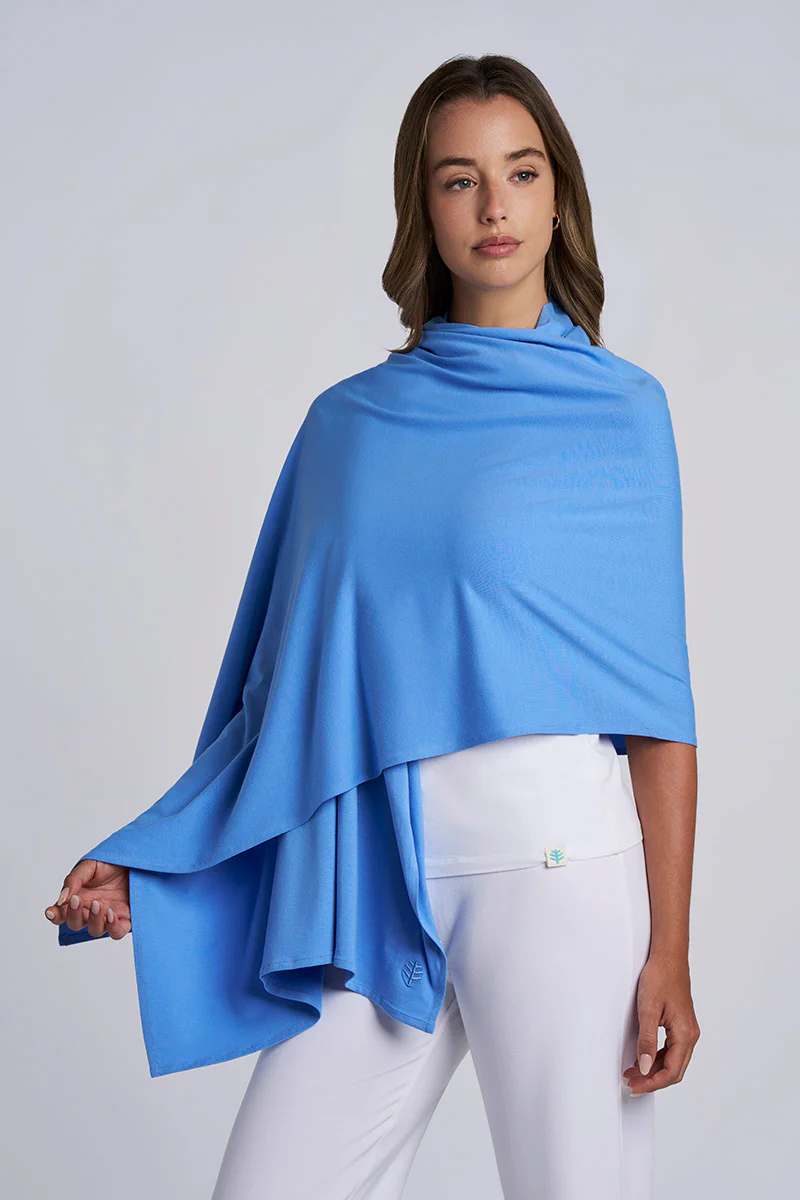 Women's Sanibel Everyday Beach Shawl | Bluebell - Image 5