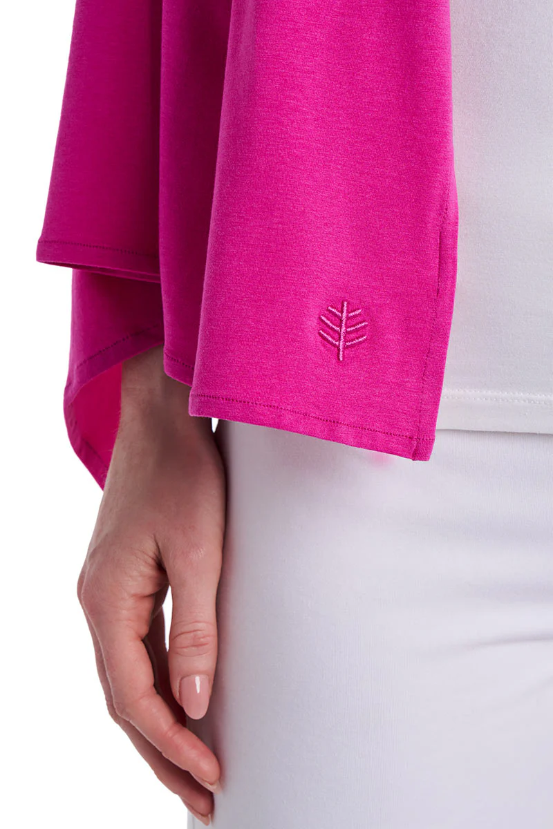 Women's Sanibel Everyday Beach Shawl | Fuchsia - Image 6