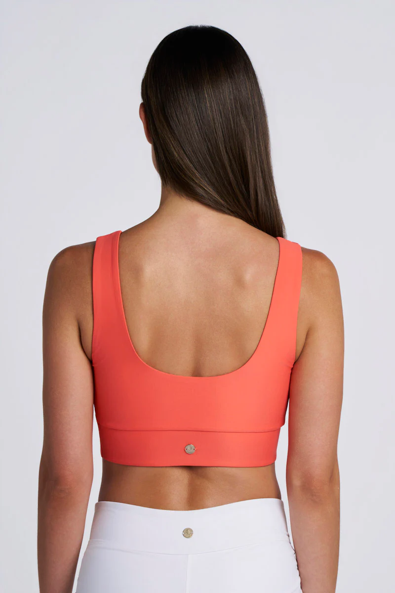 Women's Spring Garden Bikini Swim Crop Top | Coral Reef - Image 4