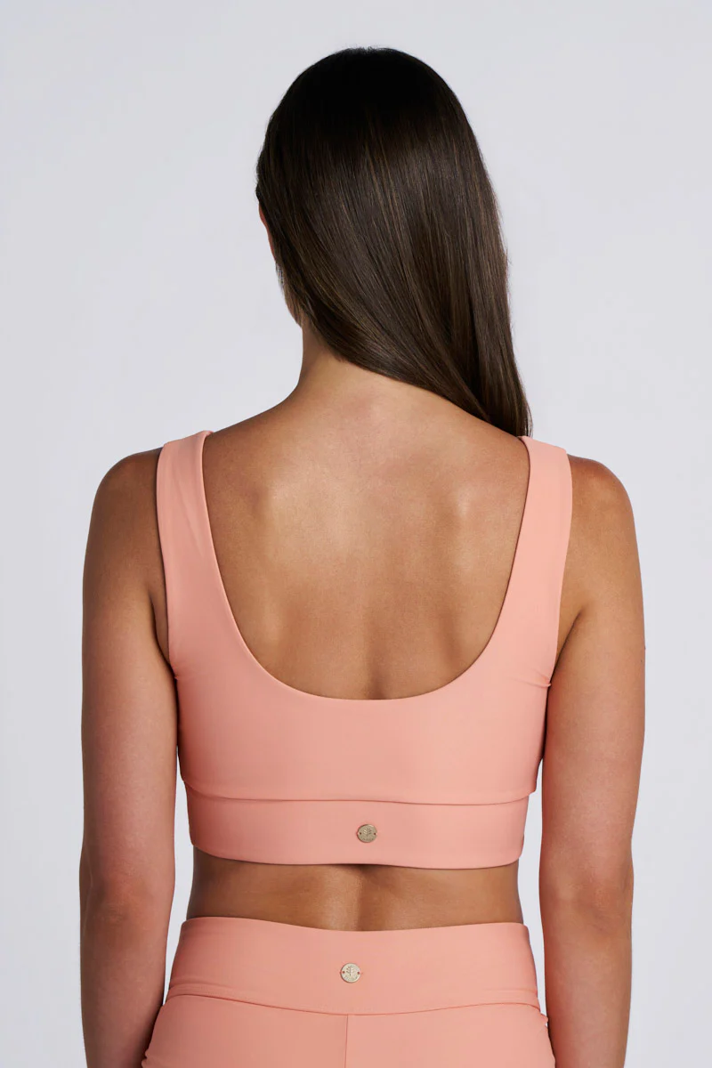 Women's Spring Garden Bikini Swim Crop Top | Soft Blush - Image 4