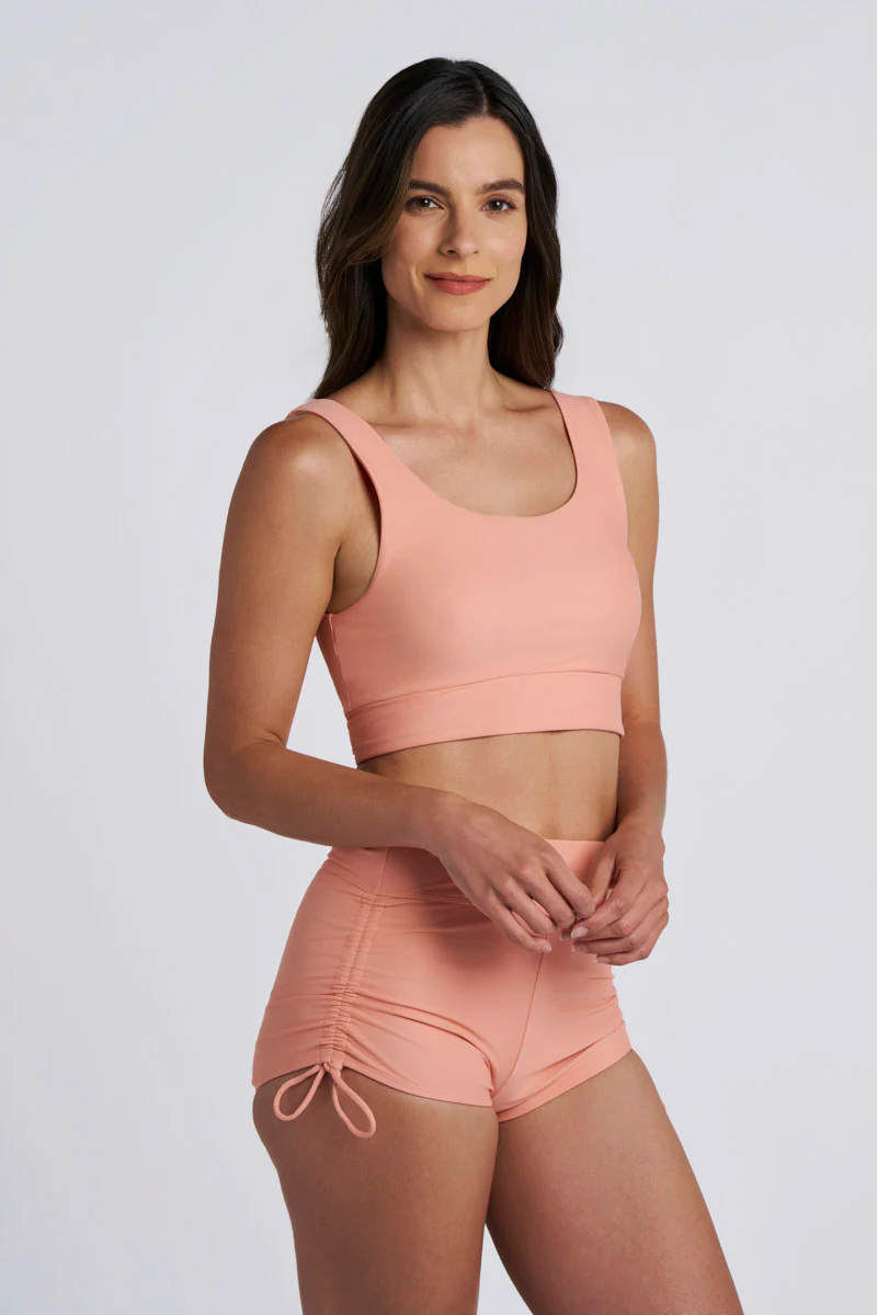 Women's Spring Garden Bikini Swim Crop Top | Soft Blush - Image 6