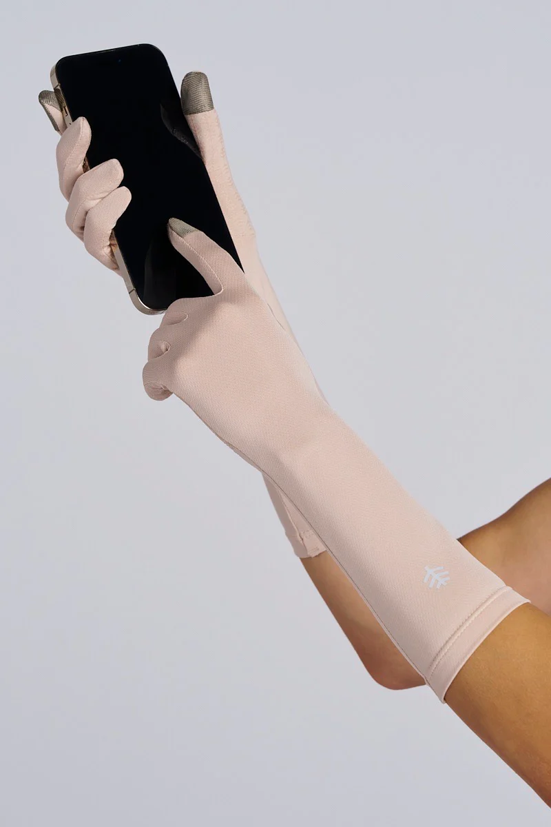 Bona Mid-Length Gloves with Touchscreen Tips | Beige - Image 3