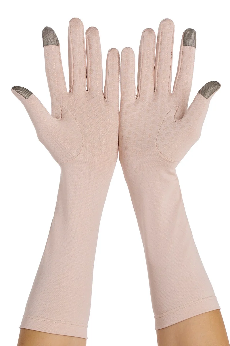 Bona Mid-Length Gloves with Touchscreen Tips | Beige - Image 5