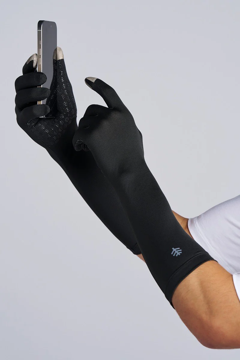 Bona Mid-Length Gloves with Touchscreen Tips | Black - Image 3