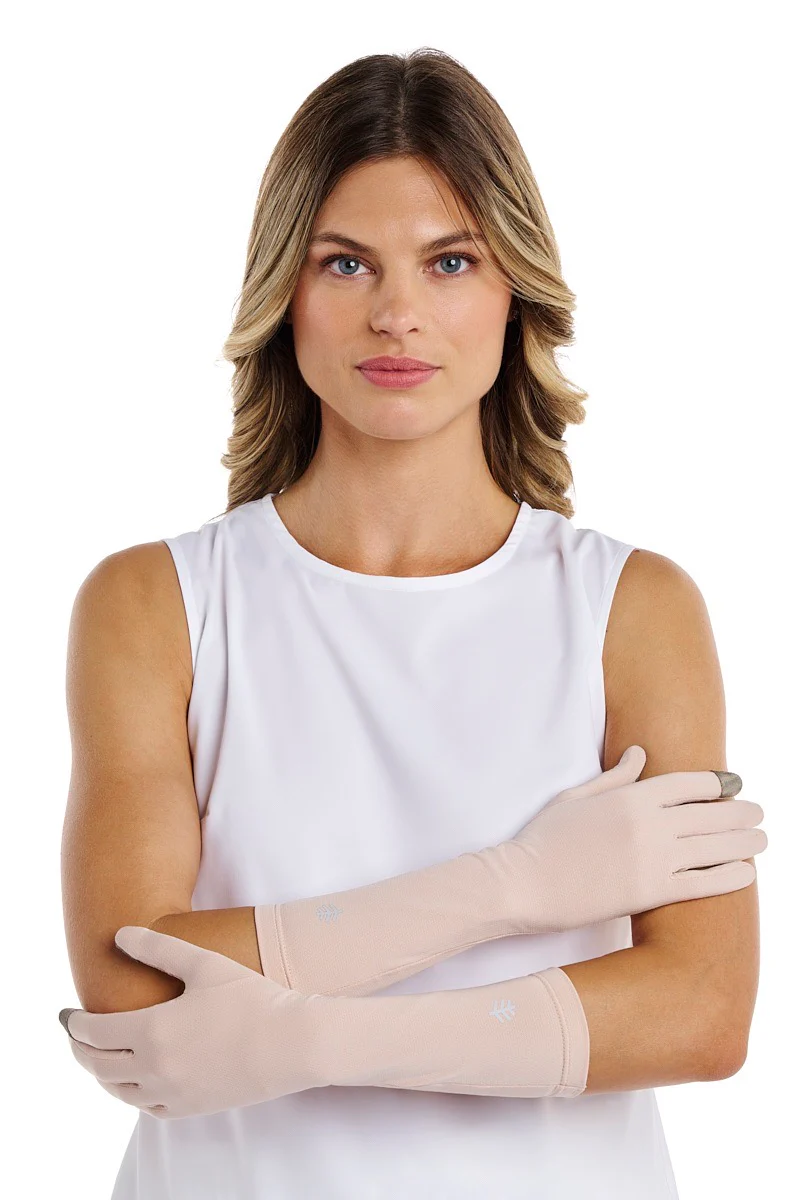Bona Mid-Length Gloves with Touchscreen Tips | Beige - Image 4