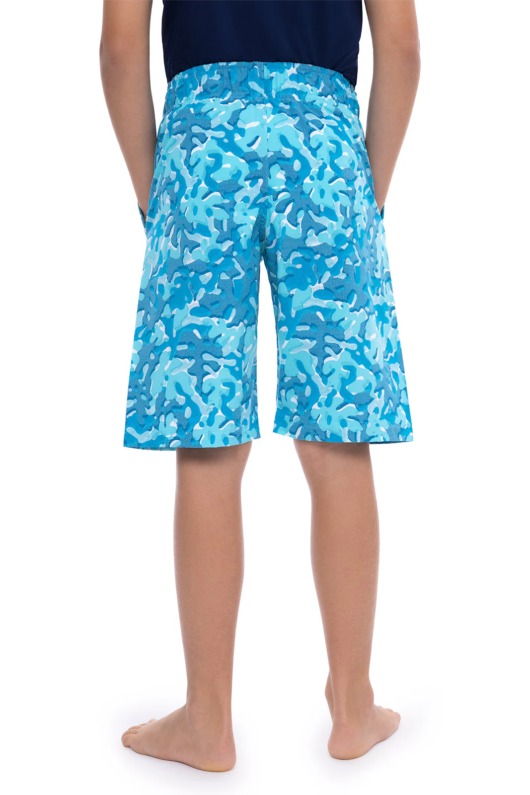 Boy's Island Swim Trunks | Aruba Blue Sea Camo - Image 3
