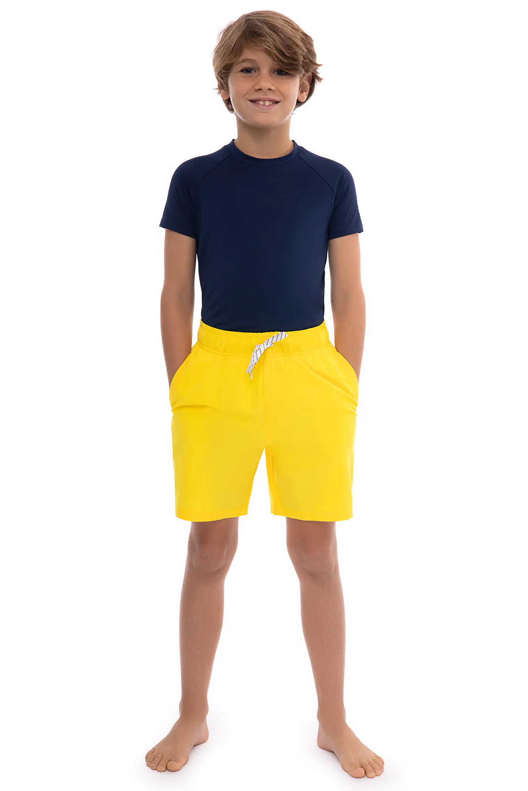 Boy's Island Swim Trunks | Bold Yellow - Image 5