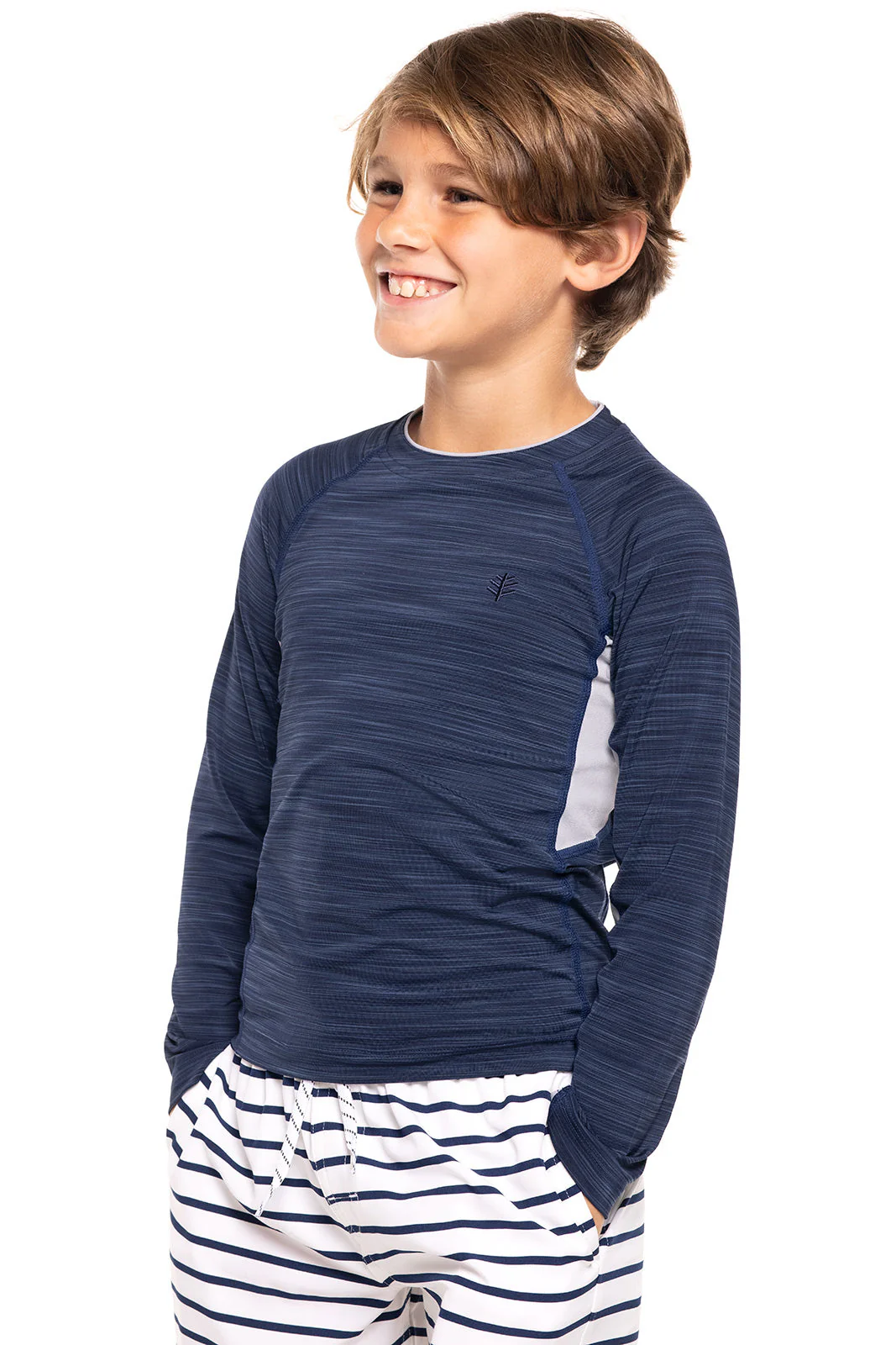 Boy's Ultimate Rash Guard | Navy Line - Image 4