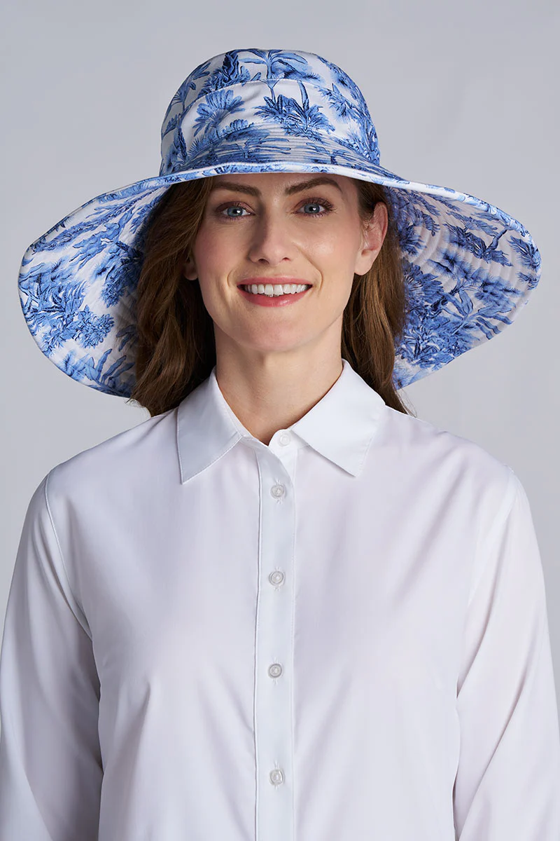 Women's Brittany Beach Hat | Periwinkle Isla Bonita - Image 2