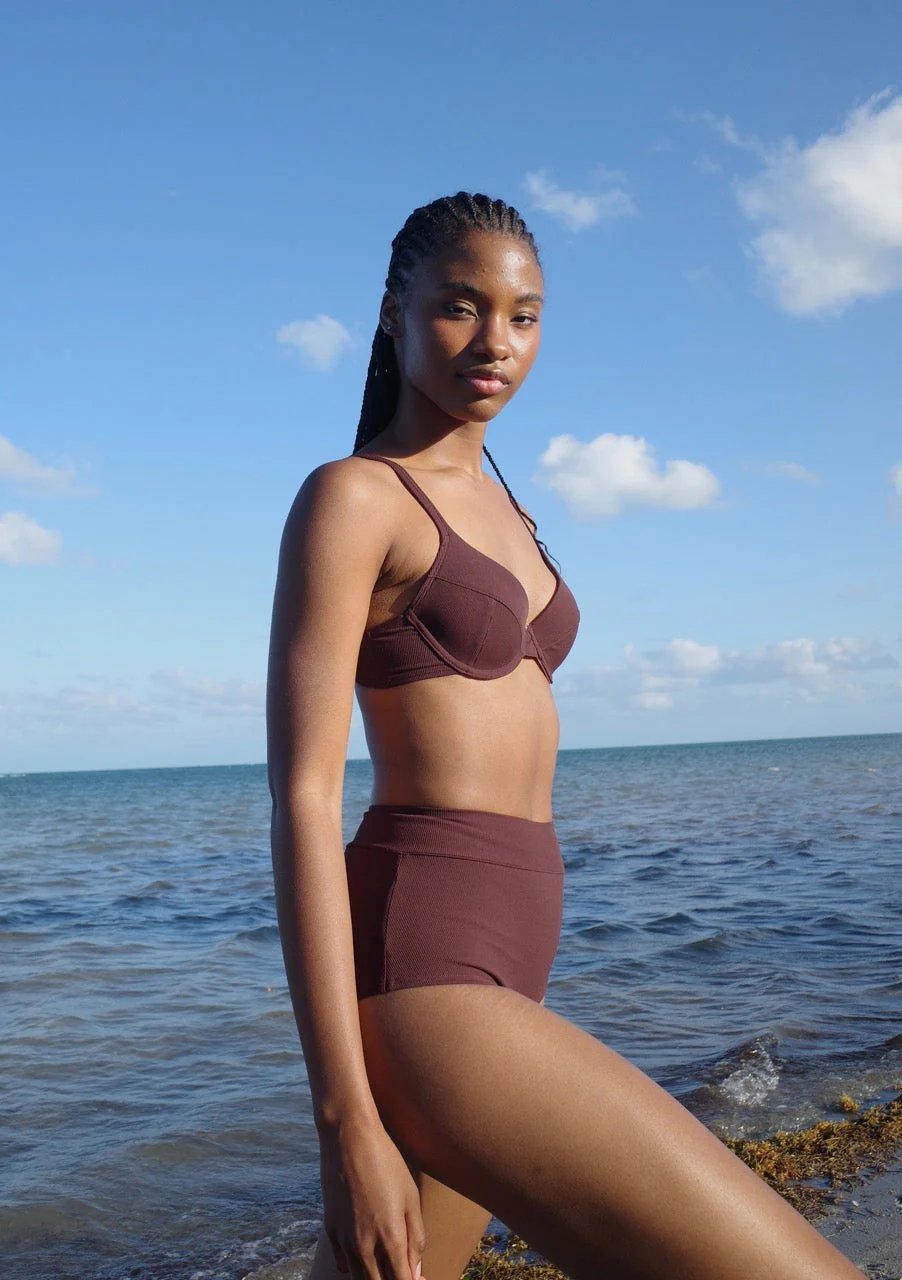 Underwire Swim Bra | Espresso - Image 4