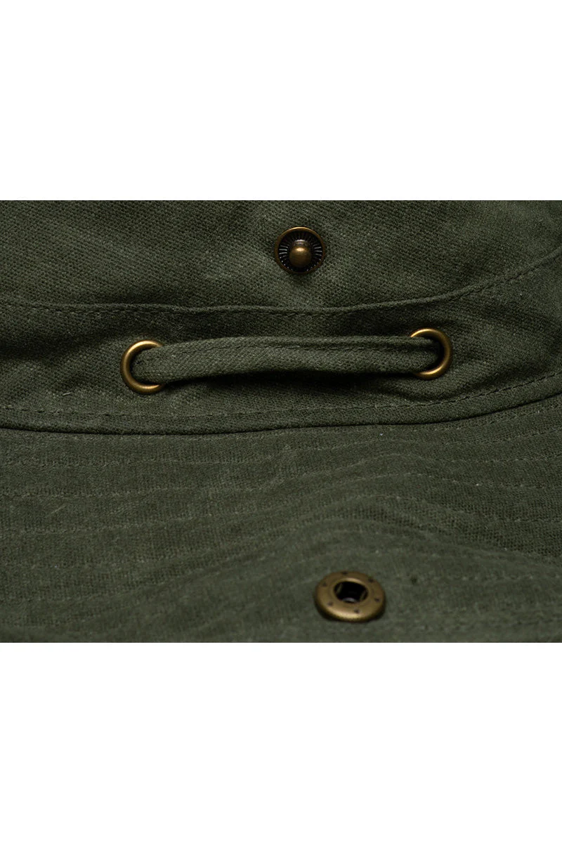 Charlie Cotton Bucket Hat | Forest Green - Image 5