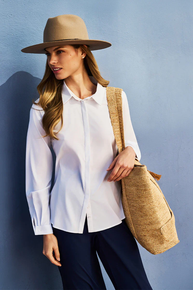 Chrysi Button Down Shirt | White