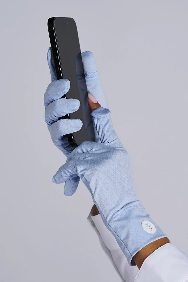 Unisex Fuji Convertible Fingertip Sun Gloves | Periwinkle - Image 2