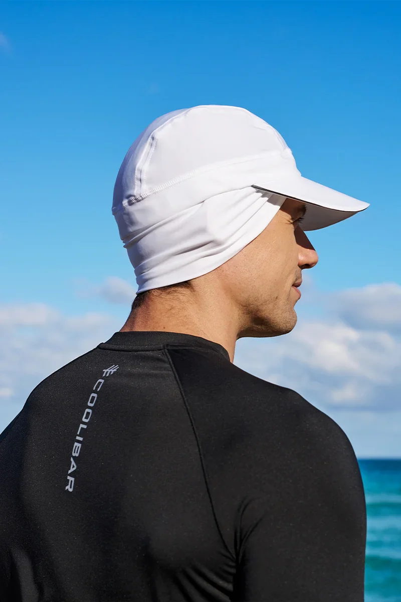 Emmet Fitness Cap with Ear Coverage | White - Image 2
