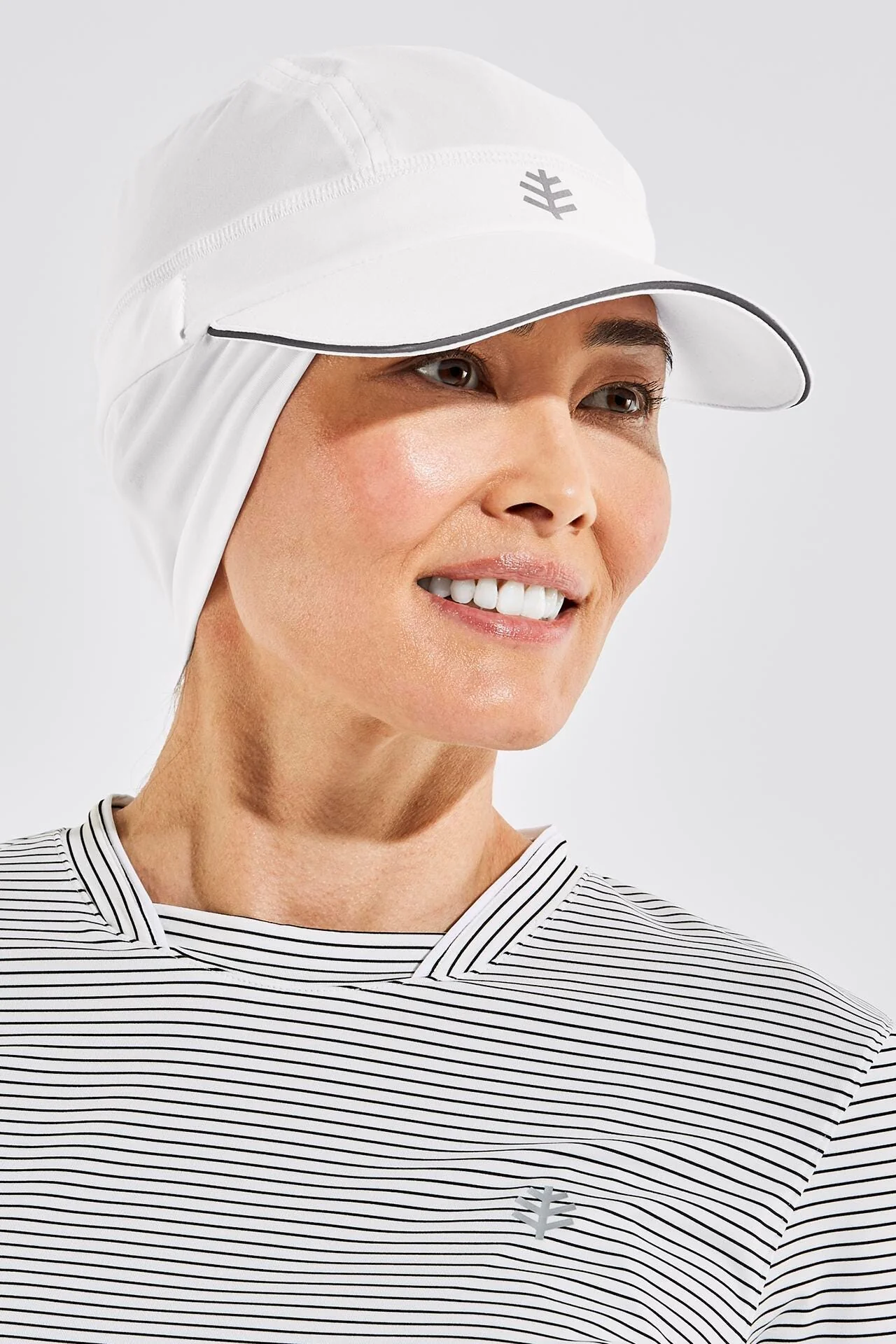 Emmet Fitness Cap with Ear Coverage | White - Image 3