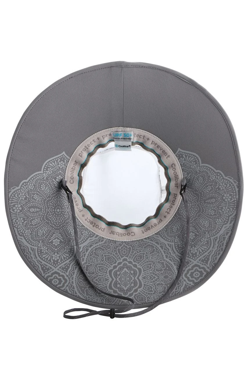 Etta Sun Catcher Hat | White/Carbon Travel Medallion - Image 3