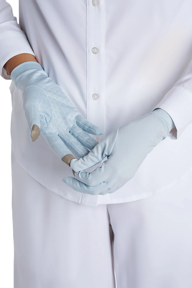 Unisex Gannett Full Finger Gloves | Light Blue - Image 6