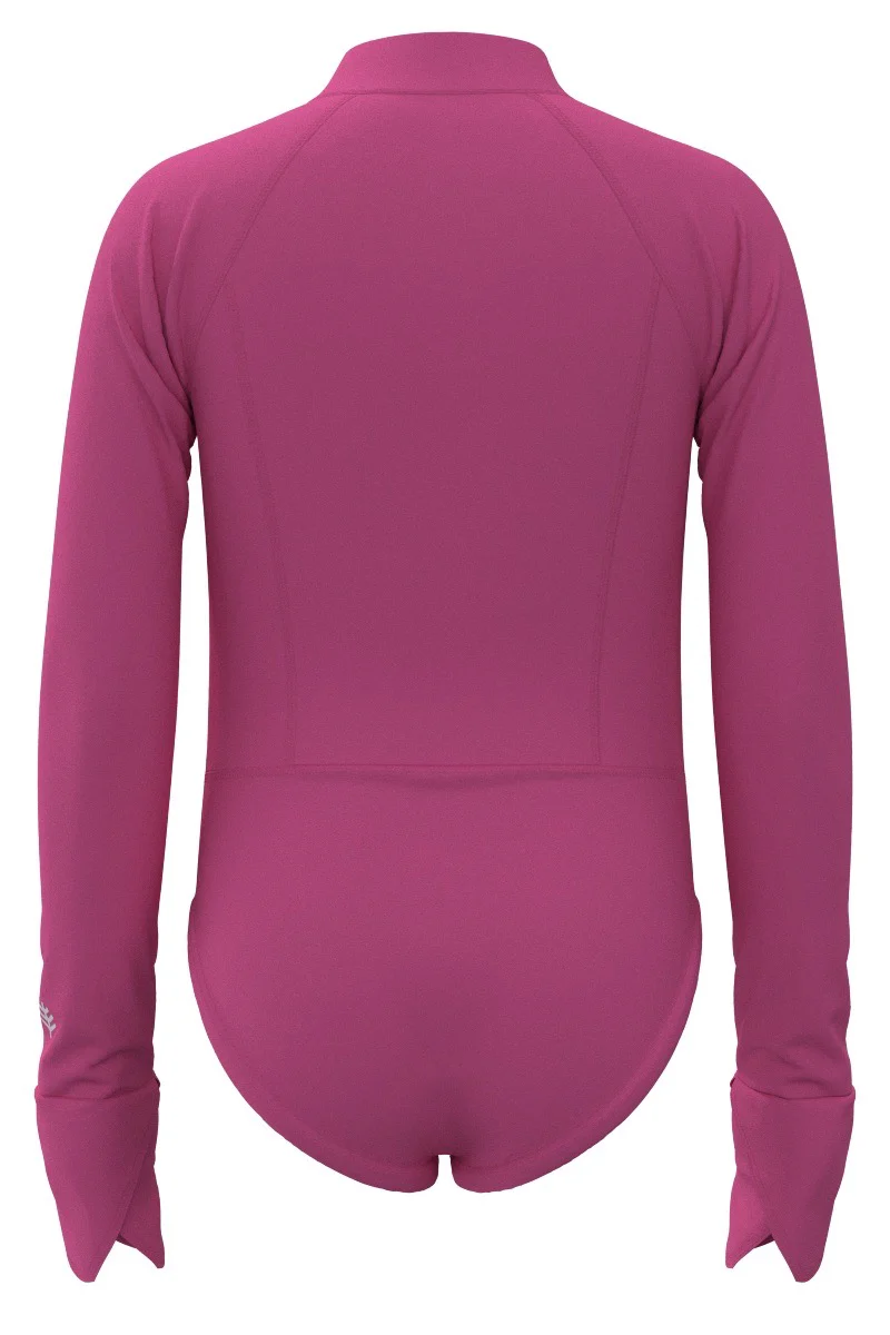 Girl's Koko Long Sleeve Swimsuit | Tulip Pink - Image 4
