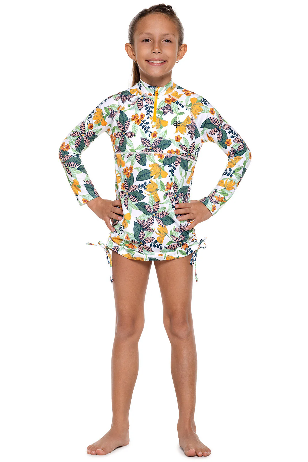 Girl's Lawai Ruche Swim Shirt | Regular Parent - Image 2