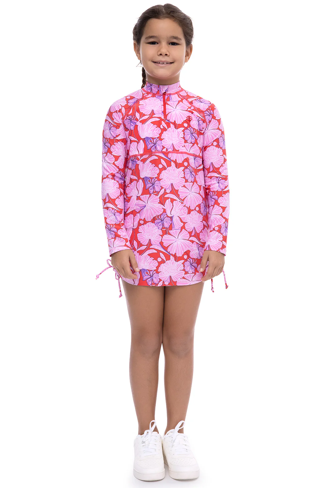Girl's Lawai Ruche Swim Shirt | Regular Parent - Image 8
