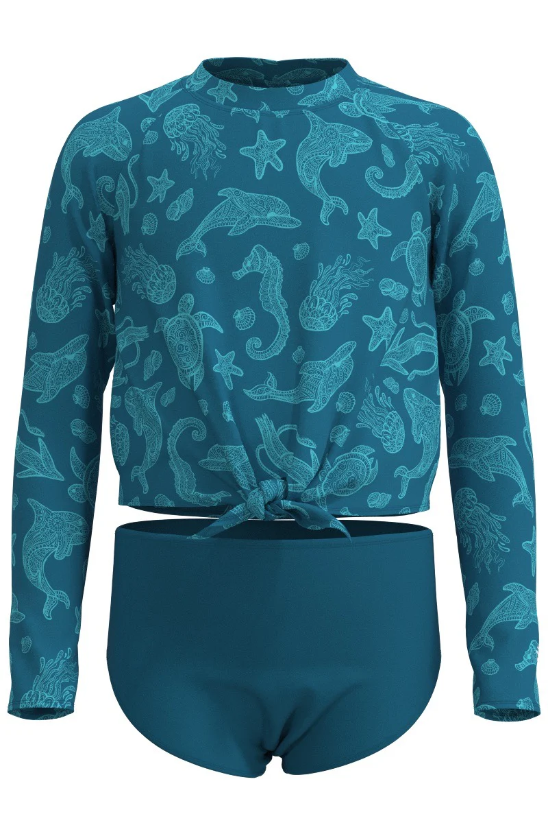 Girl's Sunfish Swim Set | Bluejay Ocean Animals - Image 2