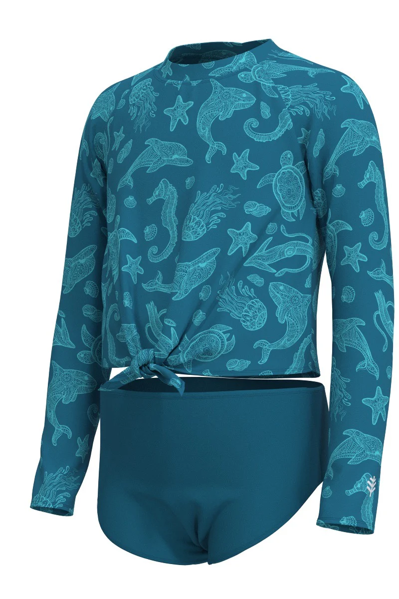 Girl's Sunfish Swim Set | Bluejay Ocean Animals - Image 3