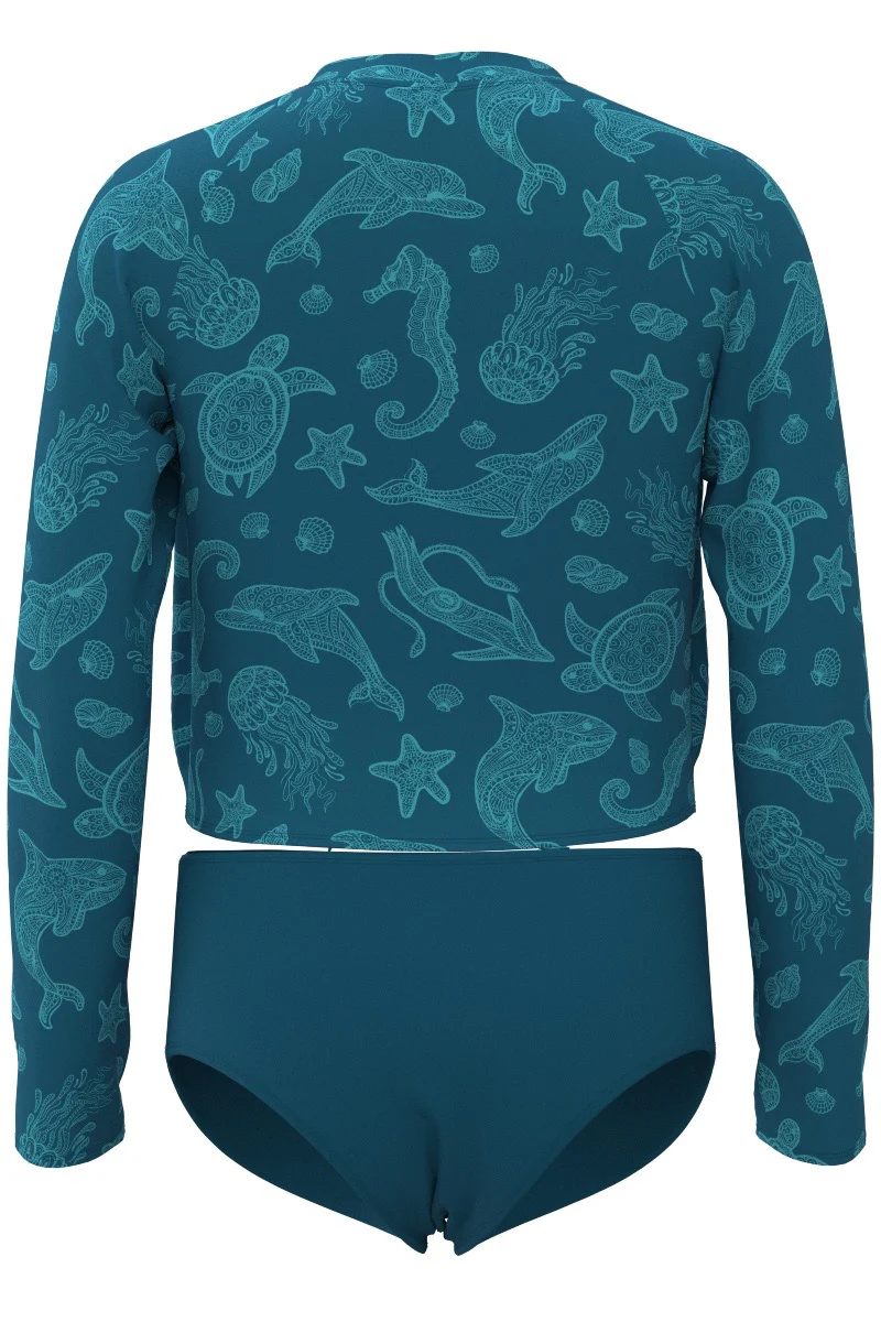 Girl's Sunfish Swim Set | Bluejay Ocean Animals - Image 4