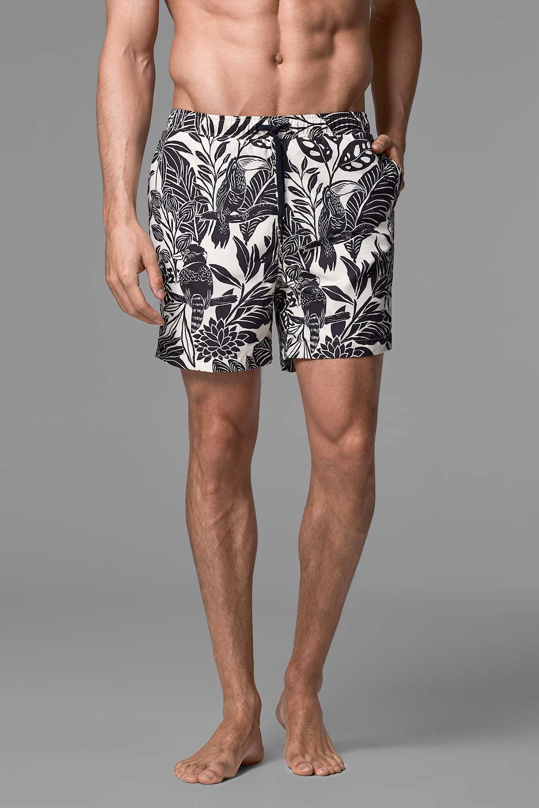 Men's Swim Trunks | Moonlit Tropics