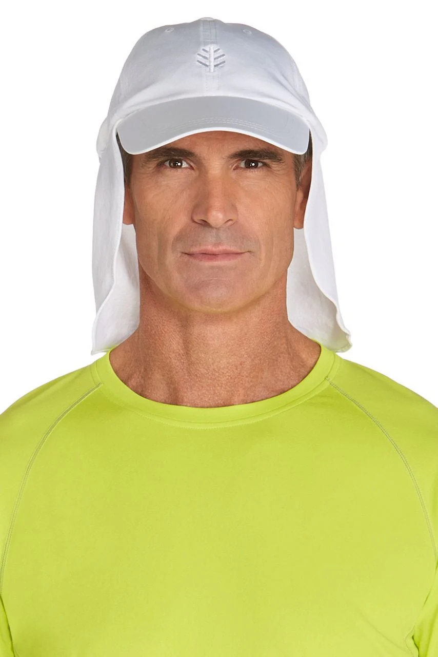 Hayden Chlorine Resistant Pool Cap with Neck Drape | White - Image 2