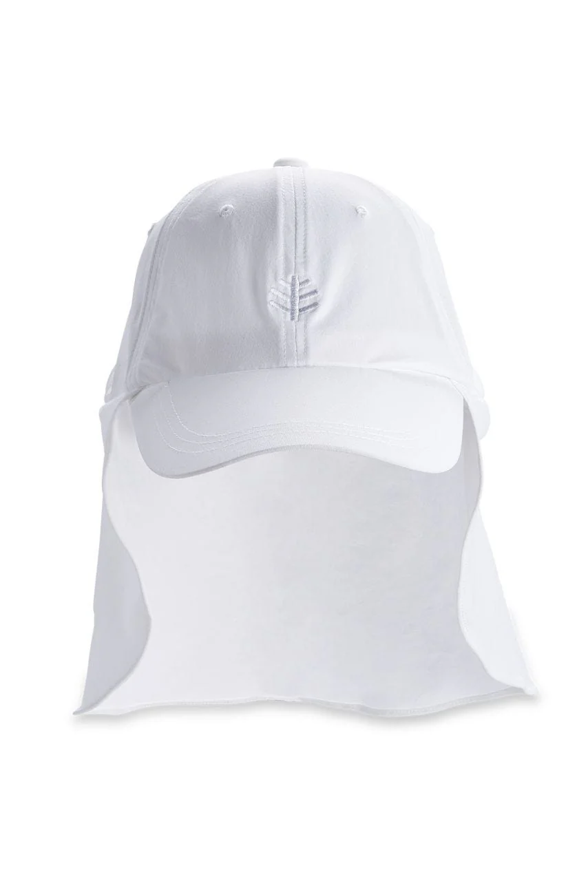 Hayden Chlorine Resistant Pool Cap with Neck Drape | White - Image 5