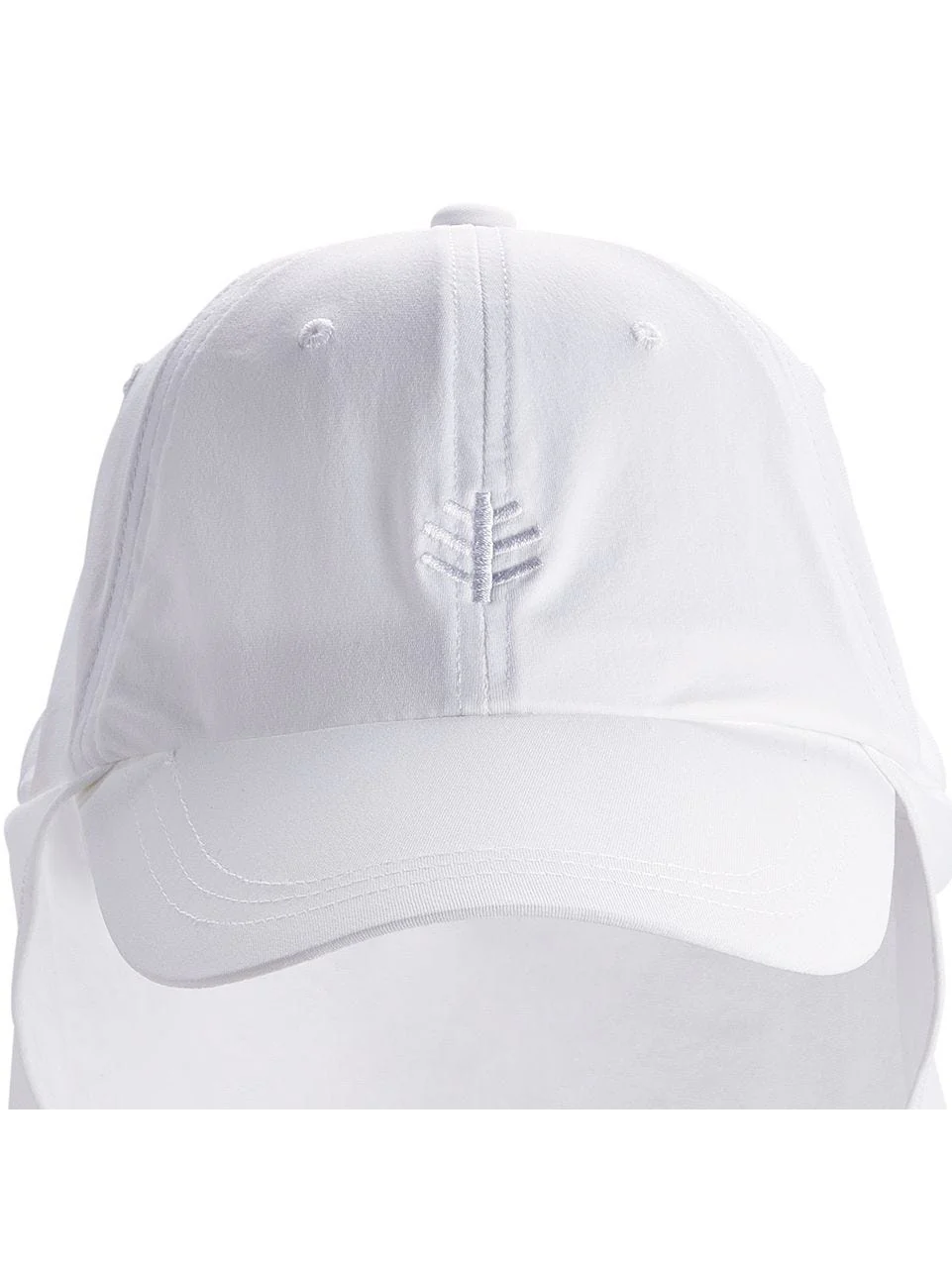 Hayden Chlorine Resistant Pool Cap with Neck Drape | White - Image 6
