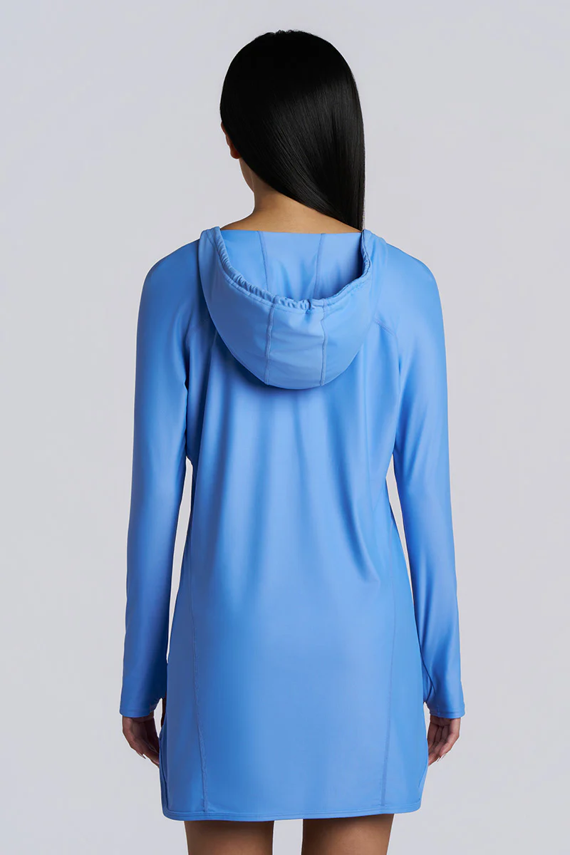 Women's Seacoast Swim Cover-Up Dress | Bluebell - Image 4