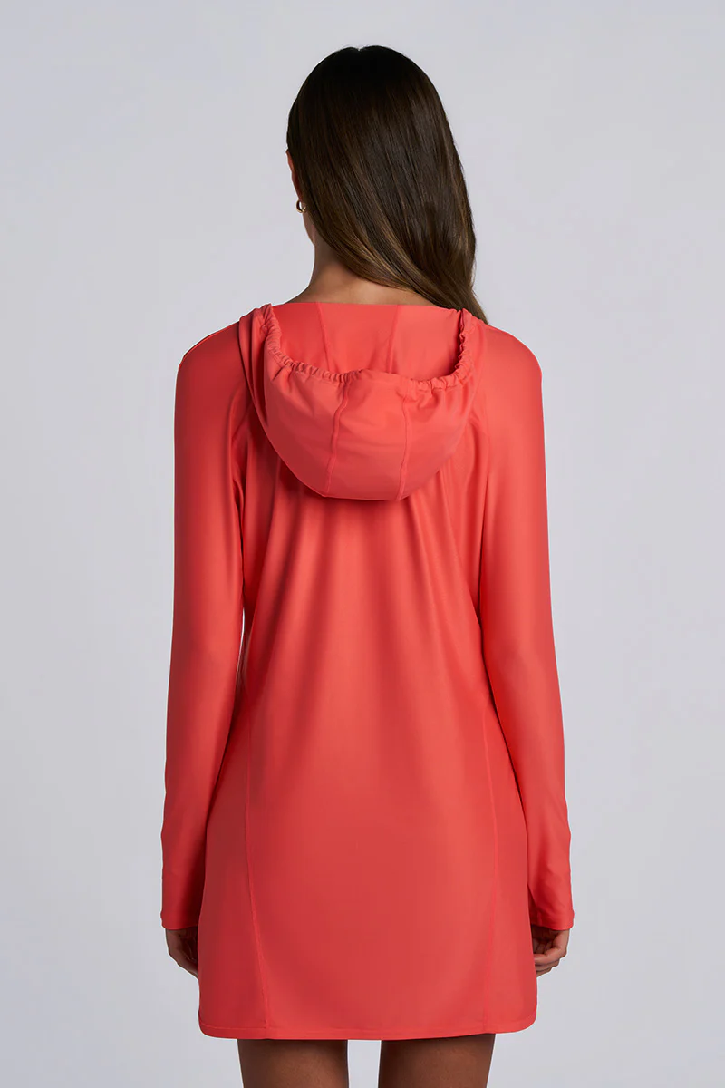 Women's Seacoast Swim Cover-Up Dress | Coral Reef - Image 4
