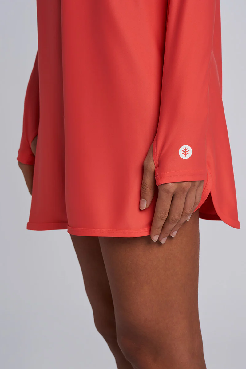 Women's Seacoast Swim Cover-Up Dress | Coral Reef - Image 6